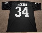 Bo Jackson Signed Black Xl  Football Jersey Beckett Witnessed Auto Raiders
