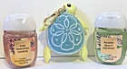 Bath Body Works Sea Turtle Pocketbac Holder Keychain Hand Sanitizer Gel Ocean X3