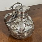 Victorian Gorham 1890s S2442 Sterling Silver   999 1000 Engraved Claret Jug 