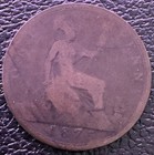 Great Britain - 1875 - Penny - 151 Year Old British Coin - Queen Victoria