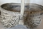 Primitive Splint Oak Wood Buttocks egg Gathering Basket