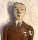 Vintage Renwal Dollhouse Jointed  44 Brown Articulate Father Dad Man Figure