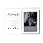Pet Keepsake Memory Box Cat Remembrance Photo Display Slide Lid Paw Prints New