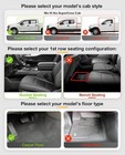 3w Floor Mats Liners For 2015-2026 Ford F-150 f-150 Lightning Super Crew Cab