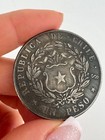 1862 Chile Coin Un Peso 