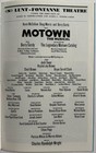 Motown The Musical Playbill January 2015 Broadway Berry Gordy Josh Tower