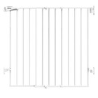 34  Extra Tall Baby dog Gate  No Threshold  Auto Close  Fits 26-43   White    