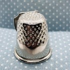 Ontario California Souvenir Silver Tone Metal Thimble W  Oranges 