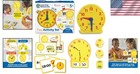 Hands-on Clock Learning Set - Teaching Time Skills For Children Ages 5 Up