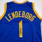 Autographed signed Yaxel Lendeborg Golden State Blue Jersey Jsa Coa