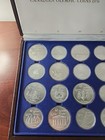1976 Canadian Olympic Silver Coin Set 28 Coins  925 With Original Case