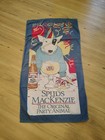 Vtg 1986 Spuds Mackenzie Bud Light Original Party Animal Beach bath Towel