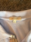 Vintage Burberry London Polo Shirt Mens Xl Grey Beige Embroidered Logo Designer
