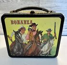 Vintage 1960 s Aladdin Bonanza Lunch Box W  Black Rim