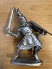 1983 Perth Pewter Knight Swinging Sword  Fantasy Mythical