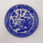 Vintage Blue Willow Butter Pat Dish Saucer Porcelain Japan 3 25    Set Of 4