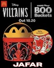2026 Mcdonalds Disney Villains Boo Buckets Full Set Of 5