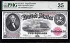 Awesome Crisp Choice Vf   1917  2  bracelet  Us Legal Tender Note  Pmg 35  98932