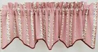 Vintage New In Package Floral And Stripe Scalloped Valance 70w15l 100  Cotton