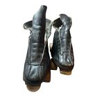 Vintage Roller Skates Hyde Athletic Shoe Co Chicago Wooden Wheels  Size 7