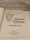 Vintage Coloring Book Thomas Edison Copyright 1963 Atlanta Ga By Foote   Davies