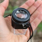 Pro Loupe 10x Magnifying Viewer For Film Or View Camera Silver gray W strap