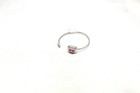 Sterling Silver 925  Spring Bracelet Bangle Kada Zircon Stone Adjustable
