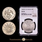 Rep  blica De M  xico 8 Reales 1889 Oaxaca Ae Km377 11  Dp-oa34  Encapsulado Po