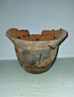 Pre-columbian Native American Indian Caddo Partial Pottery Jar Artifact