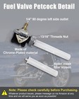 Fit For Harley Flst Fxst Flt Fxd 1995-2001 Fuel Valve Petcock Male Thread Us