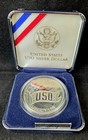 1991-s Uso 50th Anniversary Proof Silver Dollar Ogp Box   Coa