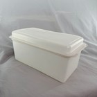 Tupperware Vintage 171-5 172-5 Bread Keeper Sheer White Lid 10x5x5
