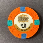 Golden Nugget Las Vegas Nevada  10 Casino Chip 2004 Obsolete Poker Room Downtown