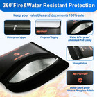 4200  f Fireproof Money Bag - Upgraded Heat Insulated  9 8 X 6 5  Small Firepr   