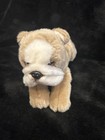 Vtg Russ Berrie Yomiko Classics 10    Bulldog Plush Dog Stuffed Toy Animal Tan