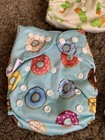Annababy Cloth Diaper Lot With Inserts Pineapple Donut Cactus Dragonfly 