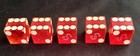 Vintage Sands Hotel Las Vegas Casino Dice Set Of 5 Htf 