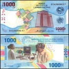 Central African States 1000 Francs  2020  P-701  Unc X 10 Pcs