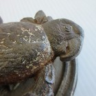 Antique Hubley Cast Iron Parrot Door Knocker Bird Macaw Ornate Lover Birds