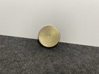 Antique French Guilloche Purple Enamel   Silver Floral Mini Compact Mirror