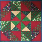 Whimsical holiday Editions fabri-quilt   2 Quilt Pattern  cotton Fabric 10 x10 