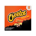 Cheetos Crunchy Cheese Flamin  Hot Flavored Snack Chips  1 Ounce Bags  10 Count