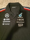 Mercedes Amg Petronas F1 Team Black 2024 Tommy Hilfiger Polo Size Small