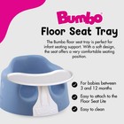 Bumbo Baby Infant Soft Foam Floor Seat W  Play Top Tray Attachment  Powder Blue