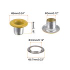 300set Grommets Kit Metal Eyelets 3mm 1 8  Grommet For Shoes Clothes Yellow