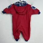 Vintage Peanuts Romper Unisex 6 9 Months Snoopy Hooded Plaid Long Sleeve Playful