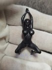 Chinese Old Bronze Copper Statue Sexy Yoga Beauty Girl Body Model Art Figurine
