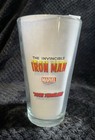 Iron Man Pint Glass Clear Red Yellow Comic Book Licensed Marvel Toon Tumbler