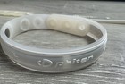  lot Of 2  Phiten Sports Rakuwa Microtitan Ball Adjustable Bracelet- Clear white