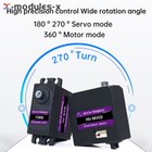 Dc5-8 4v Robot Diy Servo 15kg Serial Bus Servo Metal Gear Single dual-axis Kit